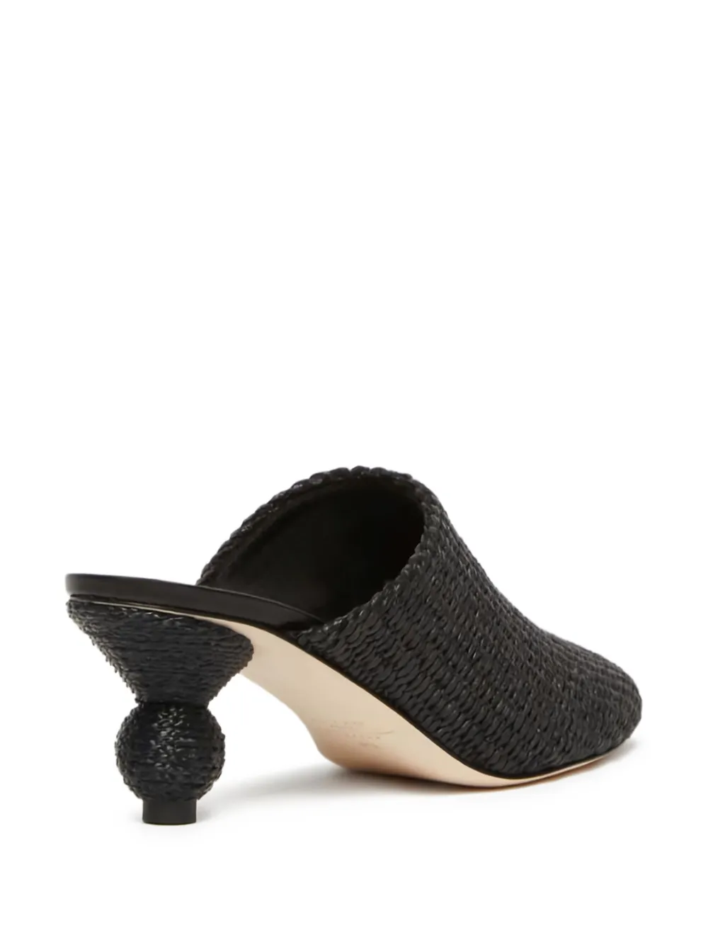 Weekend Max Mara 55 mm geweven muiltjes Zwart