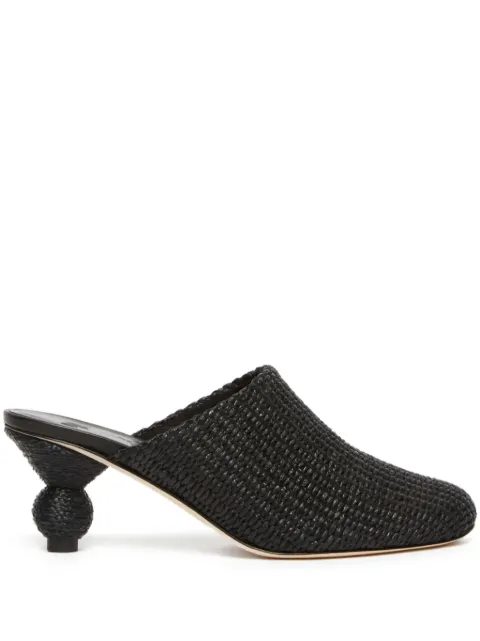 Weekend Max Mara 55mm woven slide mules