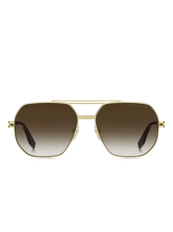 Marc Jacobs Gold Frame Aviator Sunglasses Amazon.com: Marc Jacobs Sunglasses Aviator Full Rim, Gold  main image 4