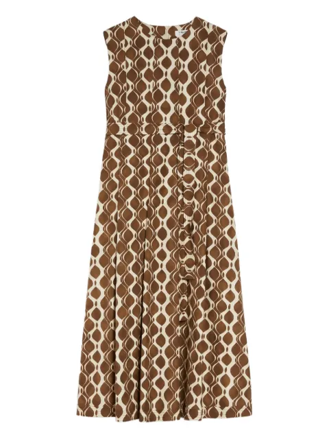 'S Max Mara geometric-print sleeveless dress