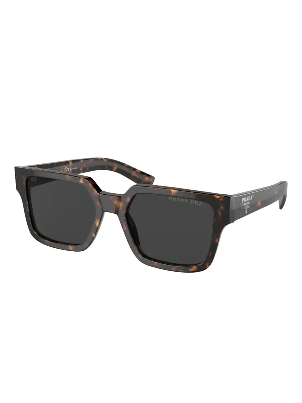 Prada Eyewear Zonnebril met vierkant montuur Bruin