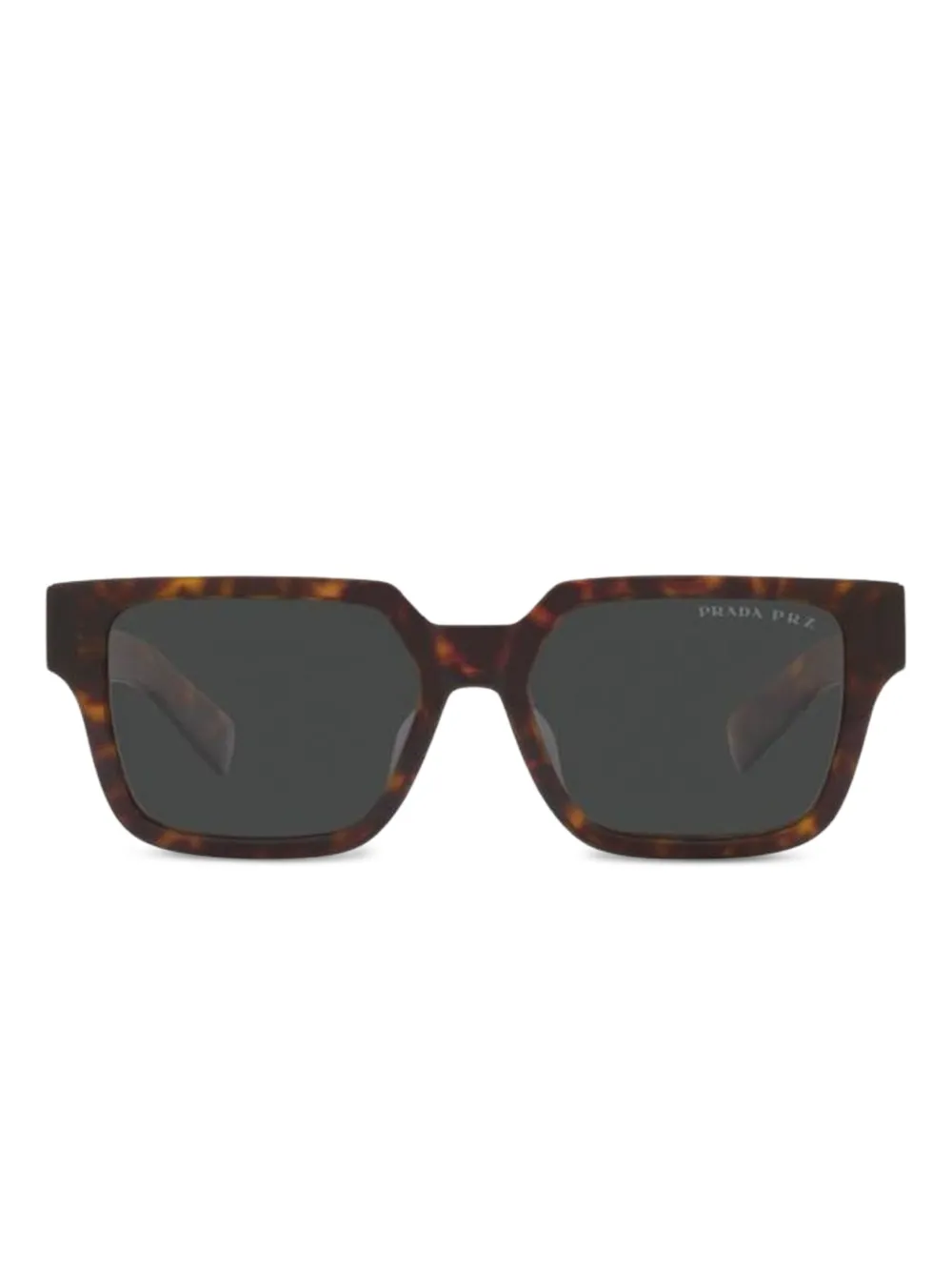 Prada Eyewear Zonnebril met vierkant montuur Bruin