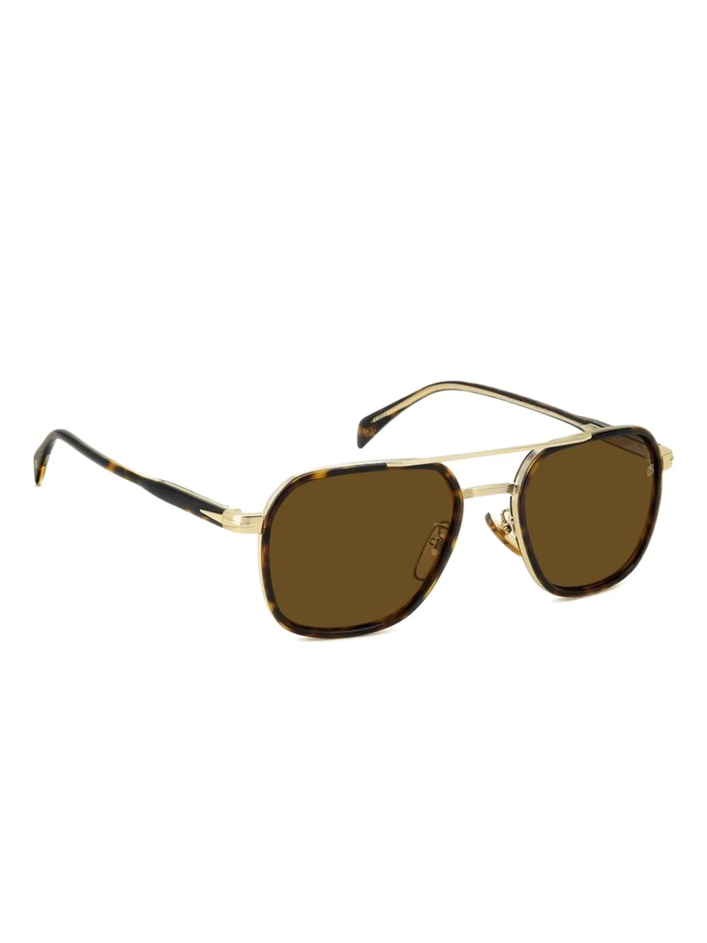 DAVID BECKHAM EYEWEAR Zonnebril met vierkant montuur Goud