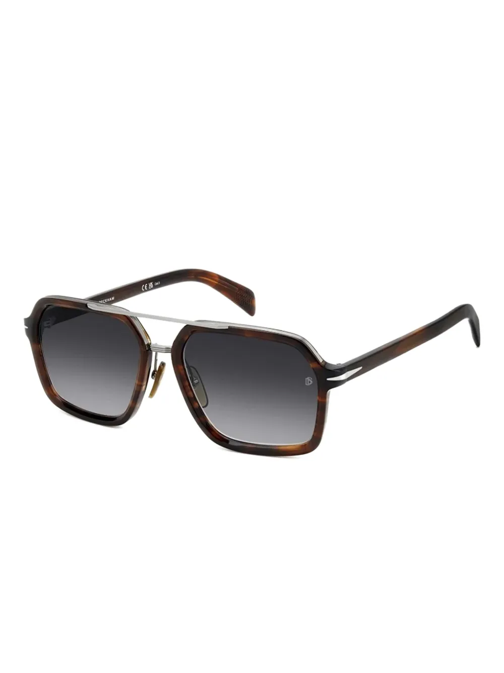 DAVID BECKHAM EYEWEAR tortoiseshell pilot-frame sunglasses Bruin