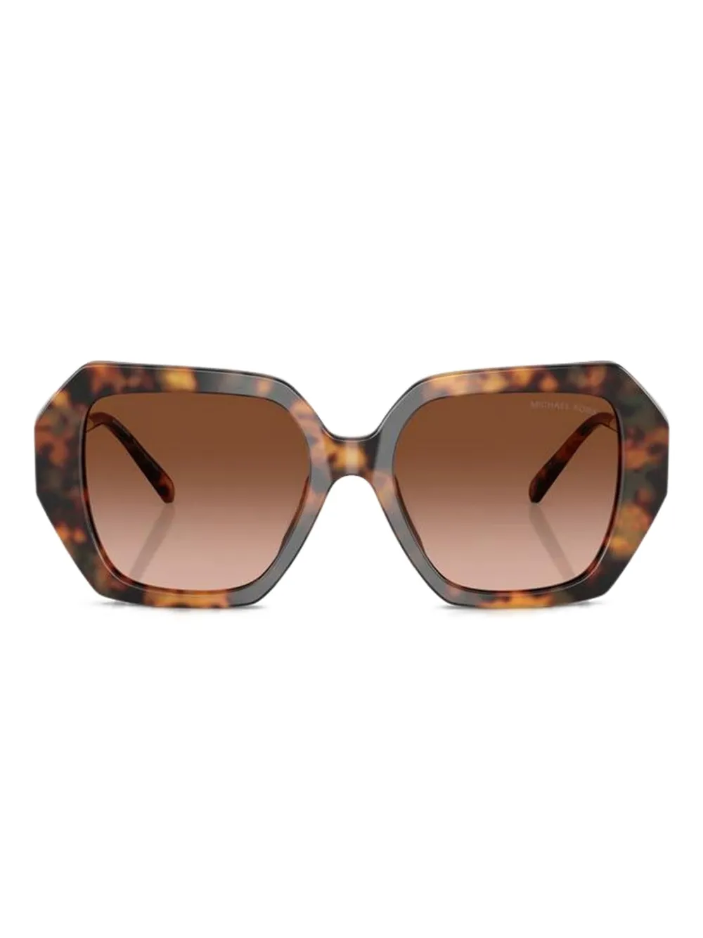 Michael Kors Zonnebril met geometrisch montuur Bruin