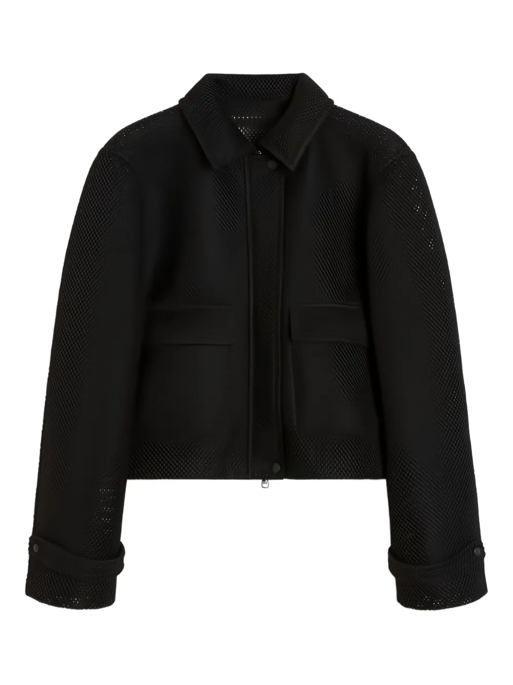 mesh-panelled jacket