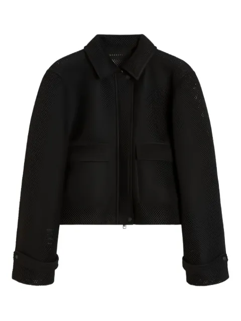 Max Mara chamarra con paneles de malla