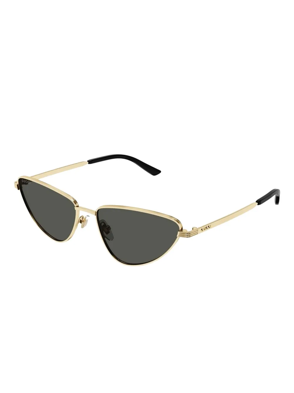 Gucci Eyewear Zonnebril met cat-eye montuur Goud