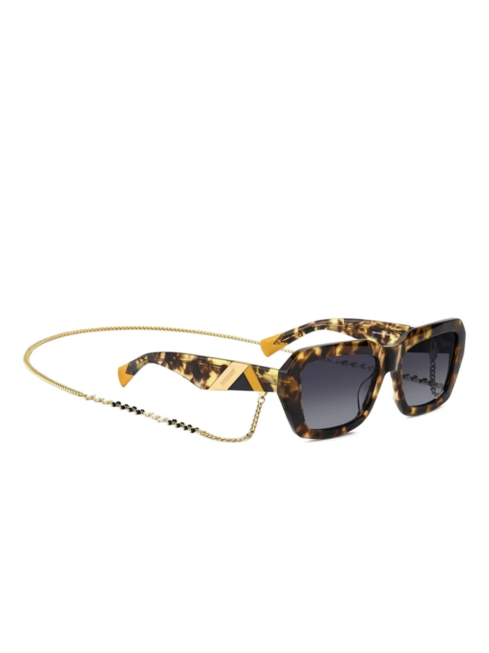 MISSONI EYEWEAR Zonnebril met vierkant montuur Bruin