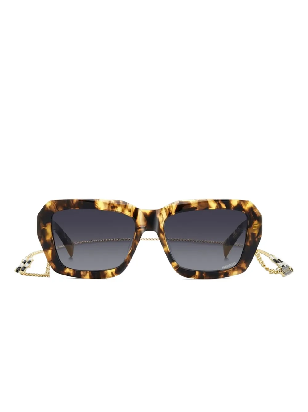 MISSONI EYEWEAR Zonnebril met vierkant montuur Bruin