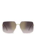 Carrera square-frame sunglasses - Gold