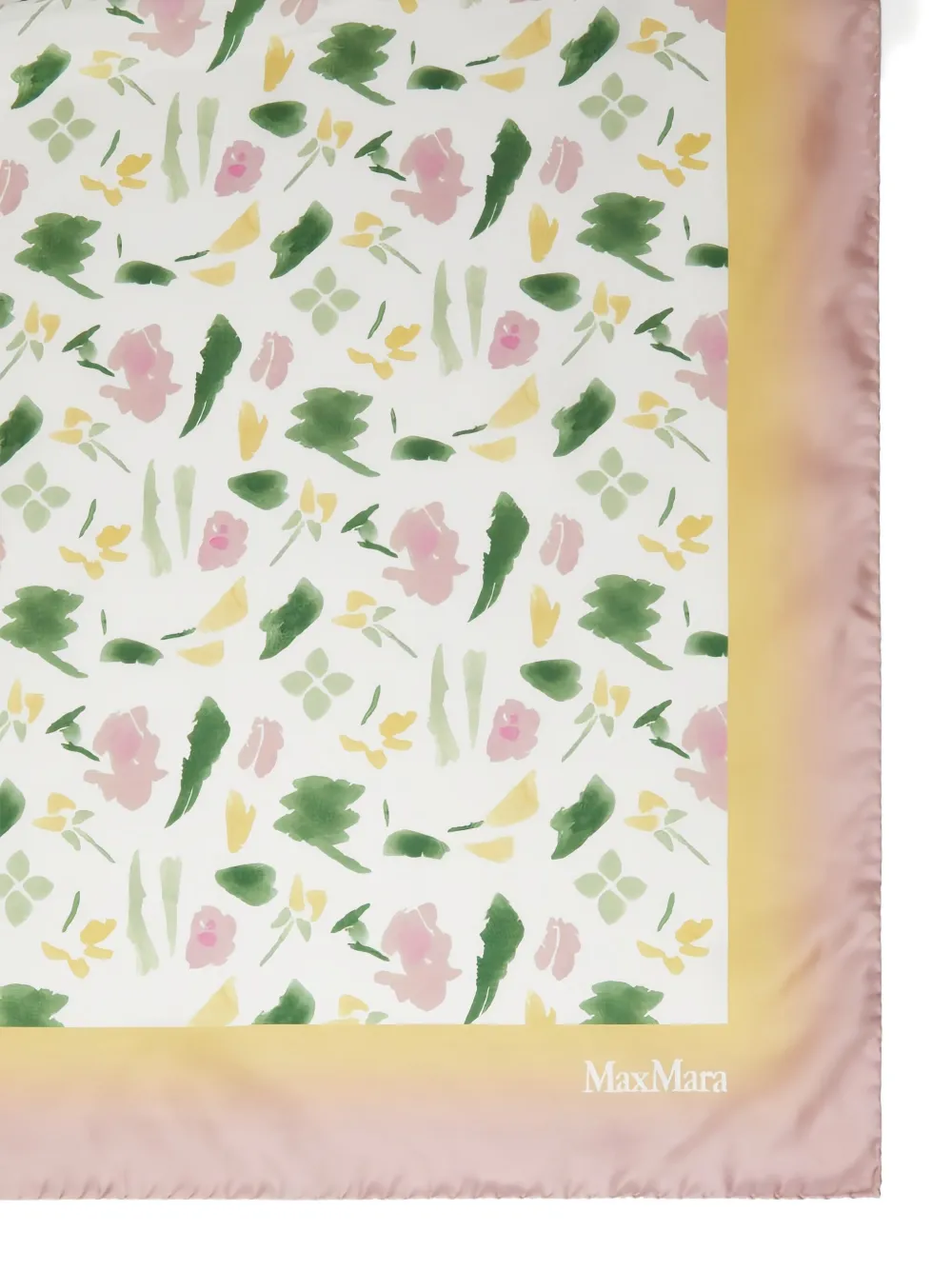 Max Mara Sjaal met bloemenprint Wit