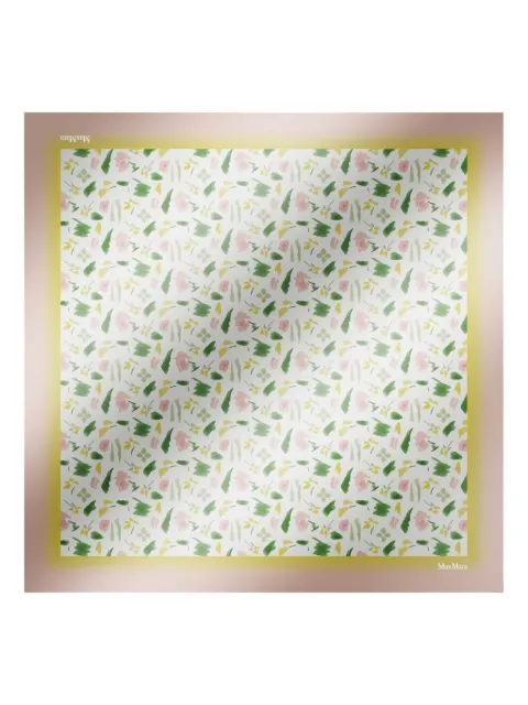 Max Mara floral-print silk scarf