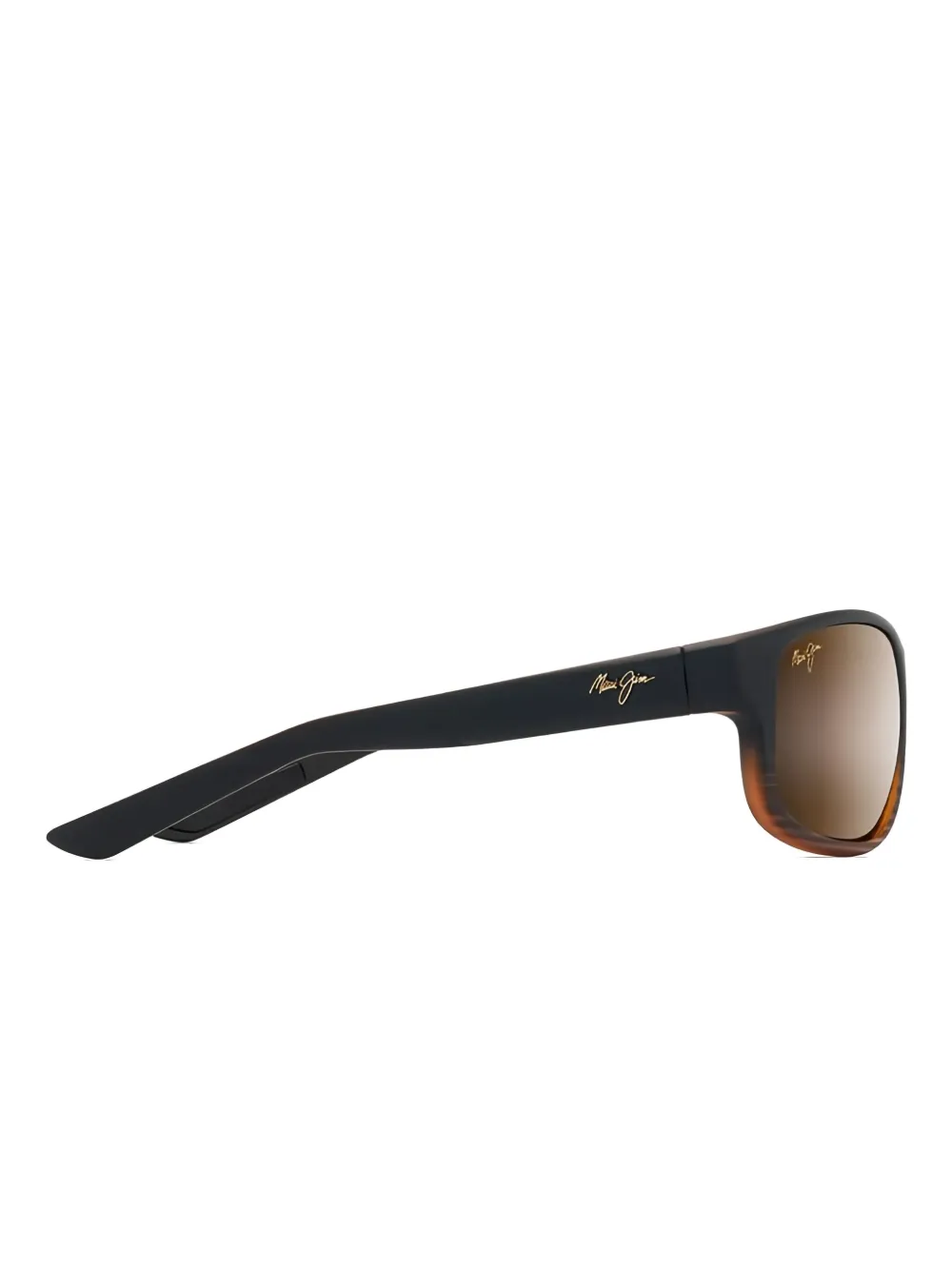 Maui Jim Kaiwi Channel zonnebril met rechthoekig montuur Zwart
