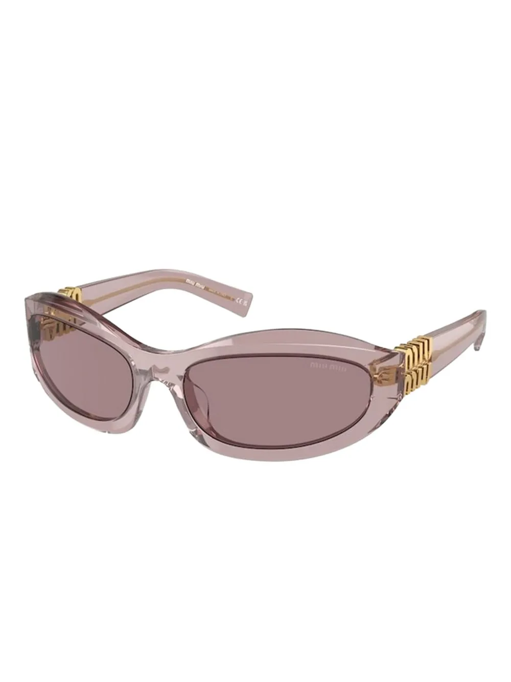 Miu Miu Eyewear Glimpse sculpted-frame sunglasses - Paars