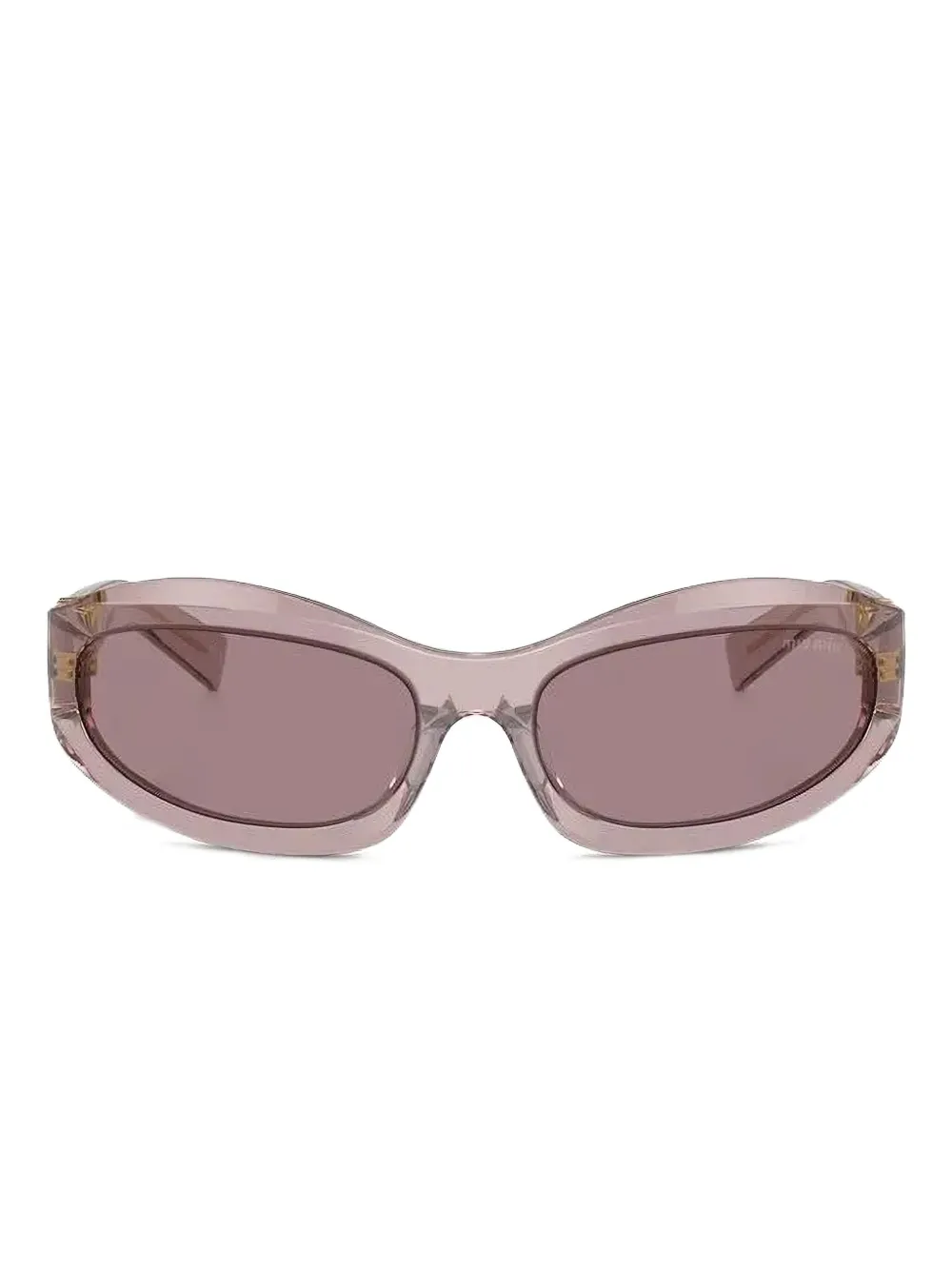 Miu Eyewear Glimpse sculpted-frame sunglasses Paars