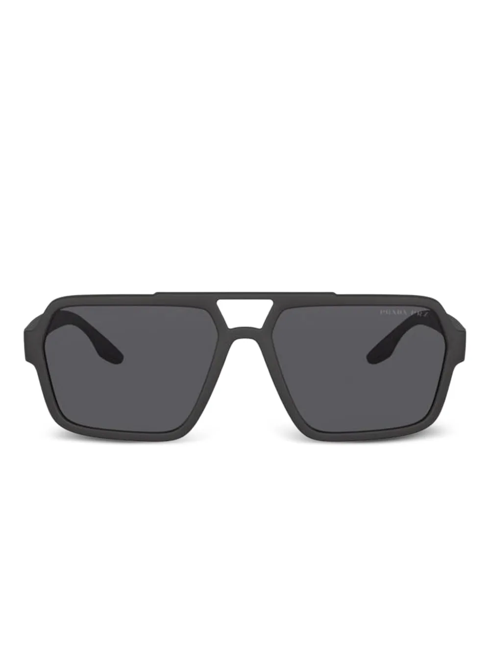 Prada Linea Rossa oversized-frame sunglasses Zwart
