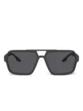 Prada Linea Rossa oversized-frame sunglasses - Black