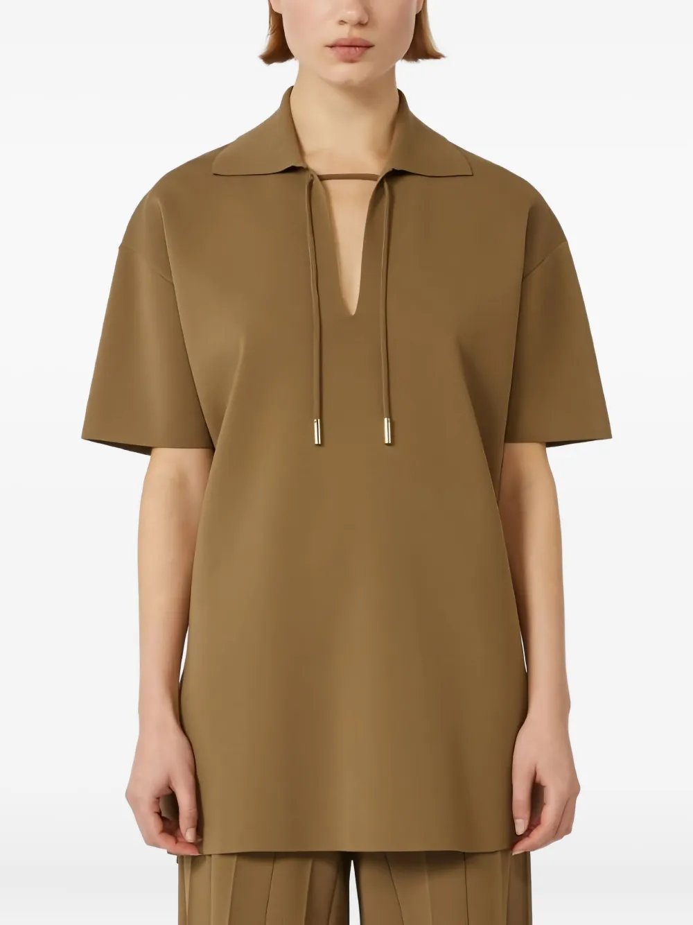 Max Mara Shirt met korte mouwen Bruin