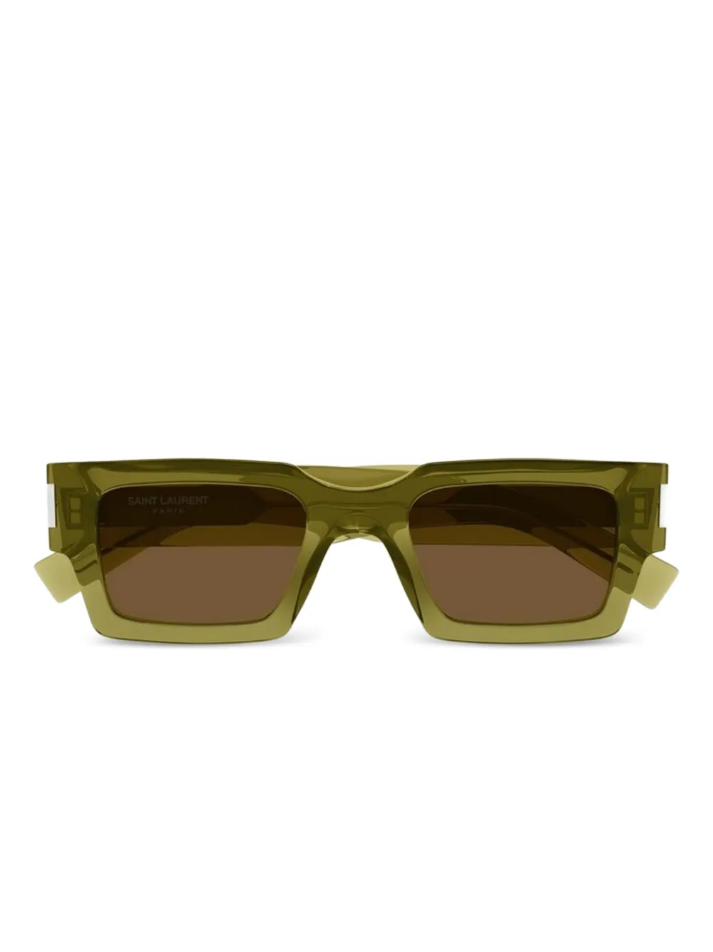 Saint Laurent Eyewear SL 572 rectangle-frame sunglasses Groen