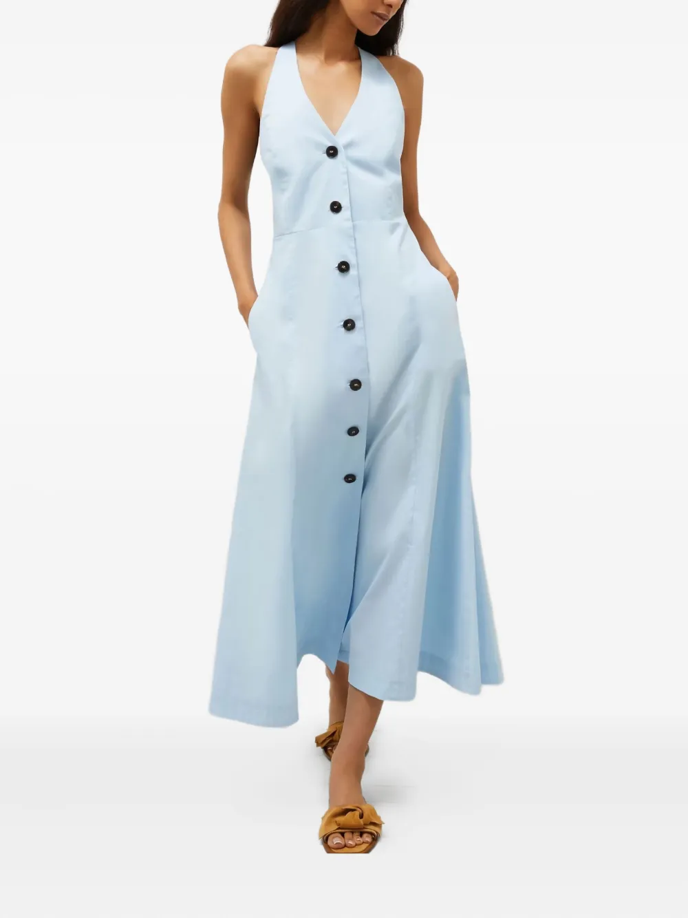 Marella Pioppo button-front halterneck dress | Day Dresses | Image 2