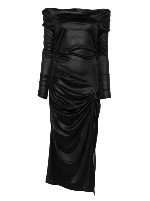 ISABEL MARANT off-shoulder draped midi dress