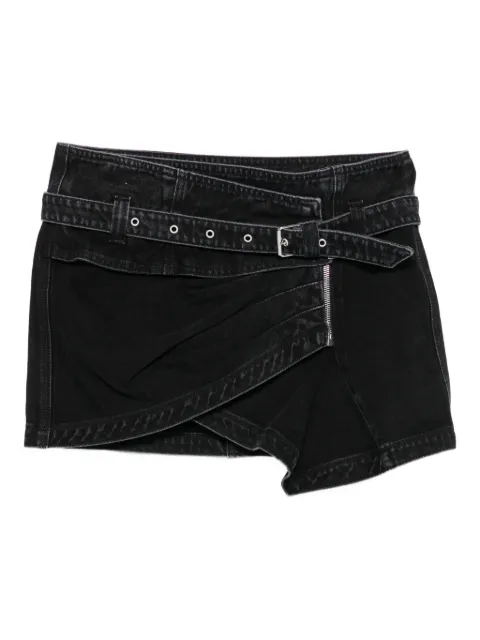 ISABEL MARANT Siyen belted zip-front denim skirt