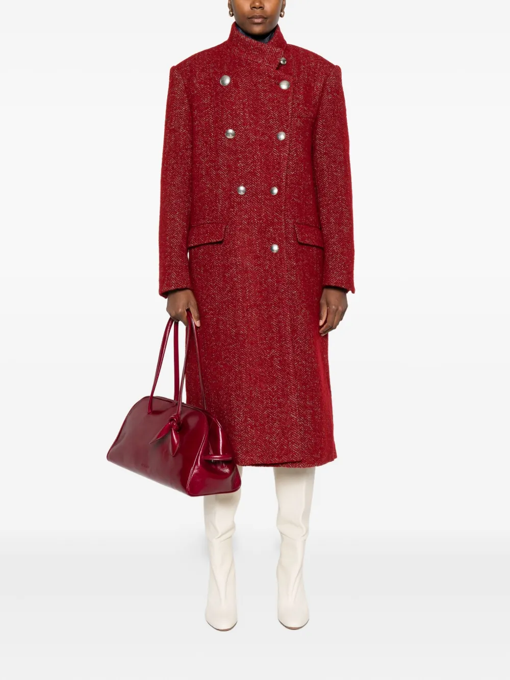 ISABEL MARANT herringbone double-breasted coat | Double Breasted & Peacoats | Image 2