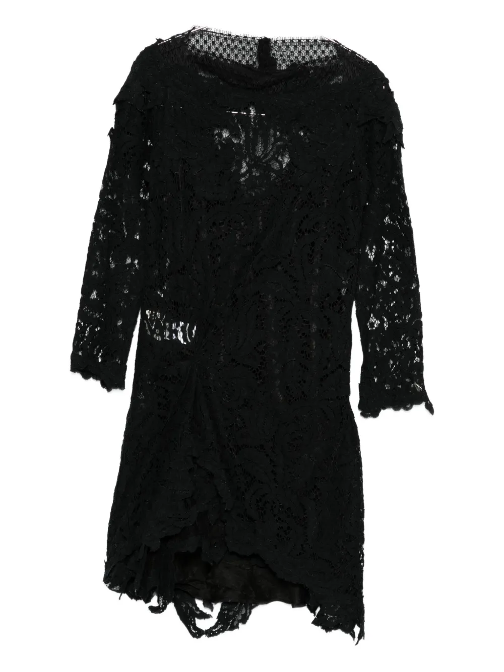 Isabel Marant Rubiana Floral-lace Midi Dress In Black