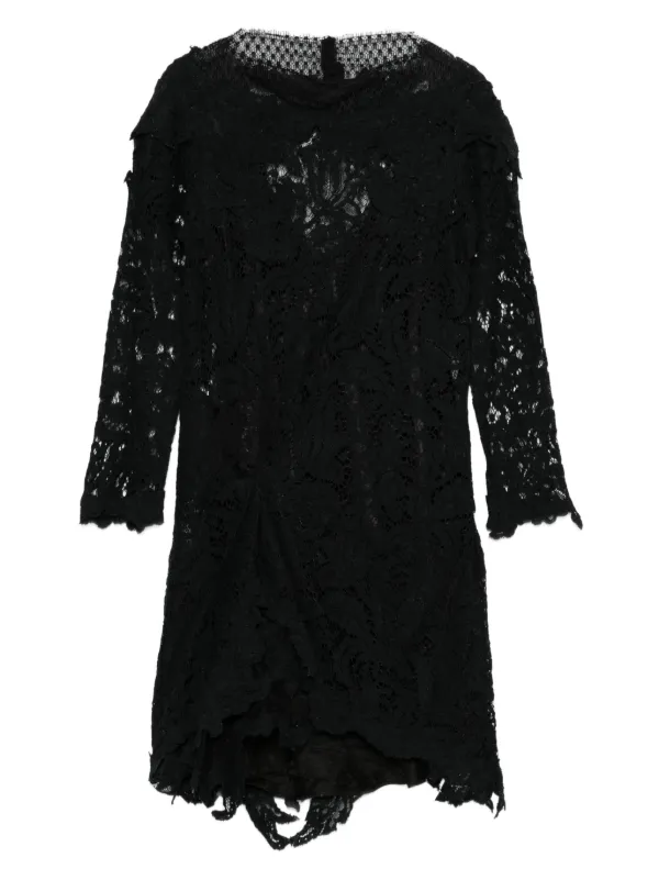 ISABEL MARANT Rubiana floral-lace Midi Dress | Black | FARFETCH