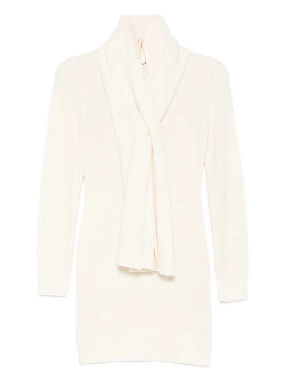 Aya Muse Amar Scarf Mini Dress In Neutral
