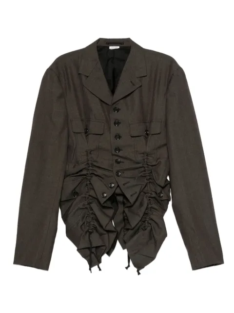 Comme Des Garçons Shirt ruched gabardine jacket
