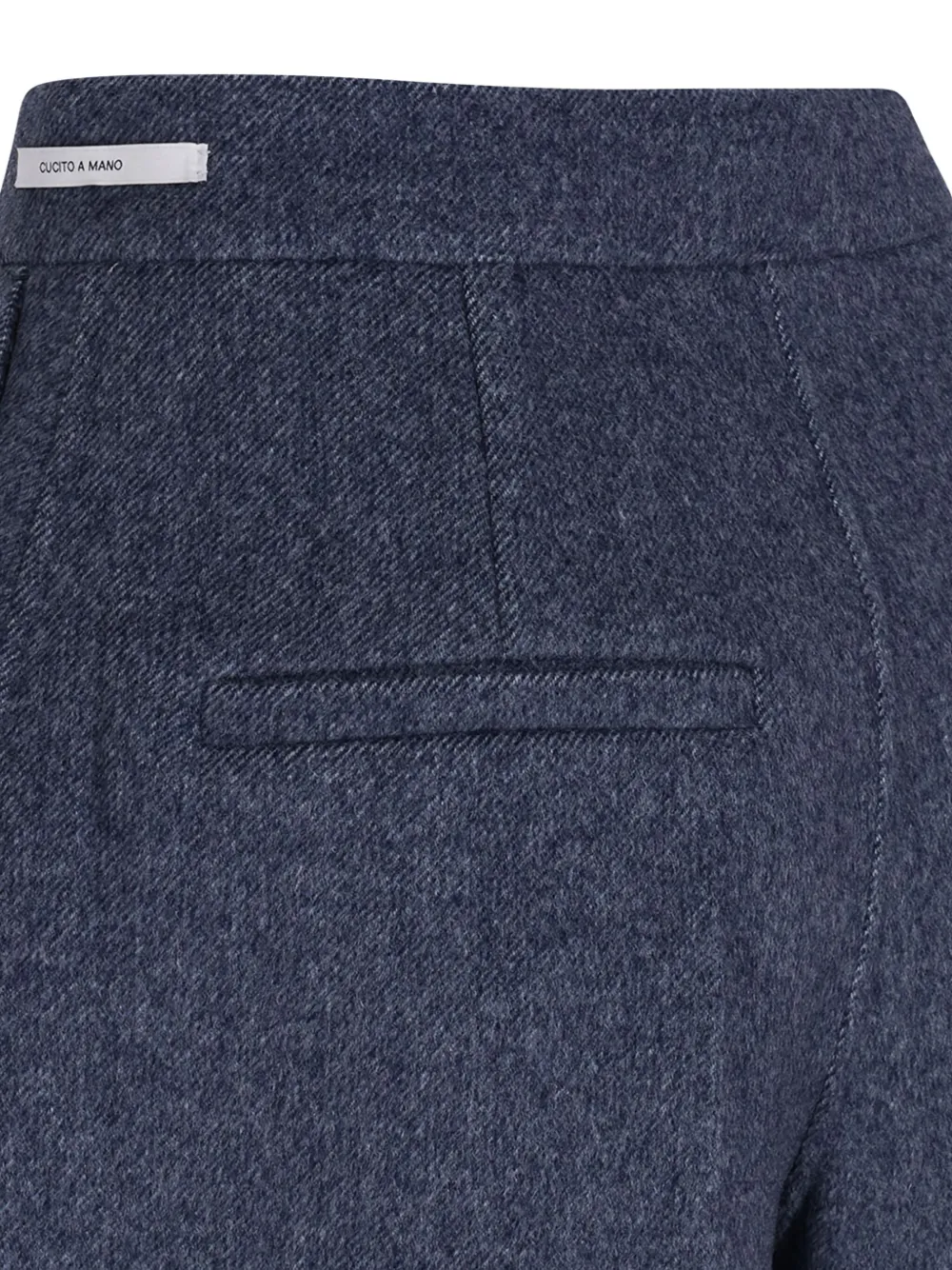 Max Mara Pleated Shorts In Blue