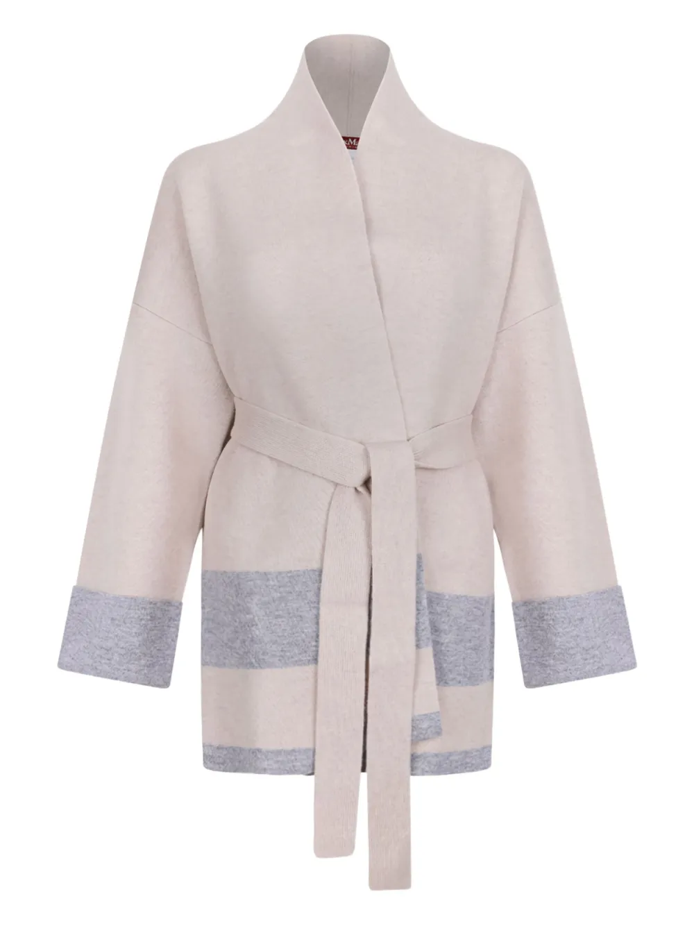 Max Mara Belted Cardigan In Pink