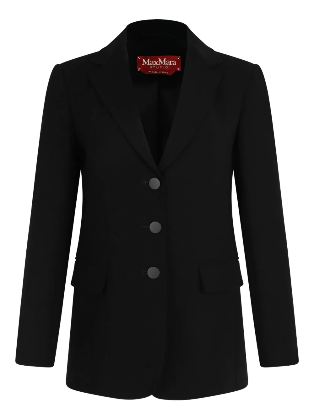 Max Mara Getailleerd jack met drie knopen Zwart