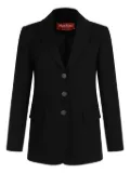 Max Mara three-button tailored jacket - Black