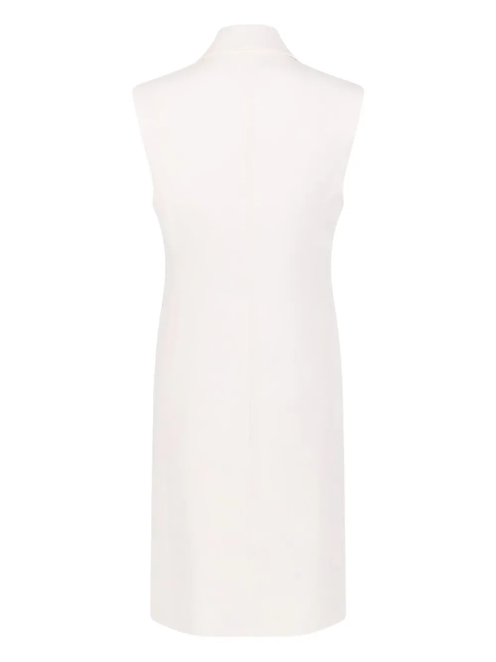 Max Mara double-breasted sleeveless coat Wit