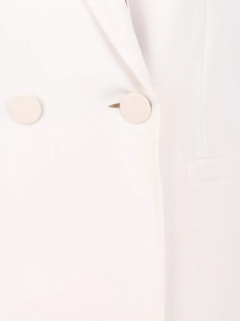 Max Mara double-breasted sleeveless coat Wit
