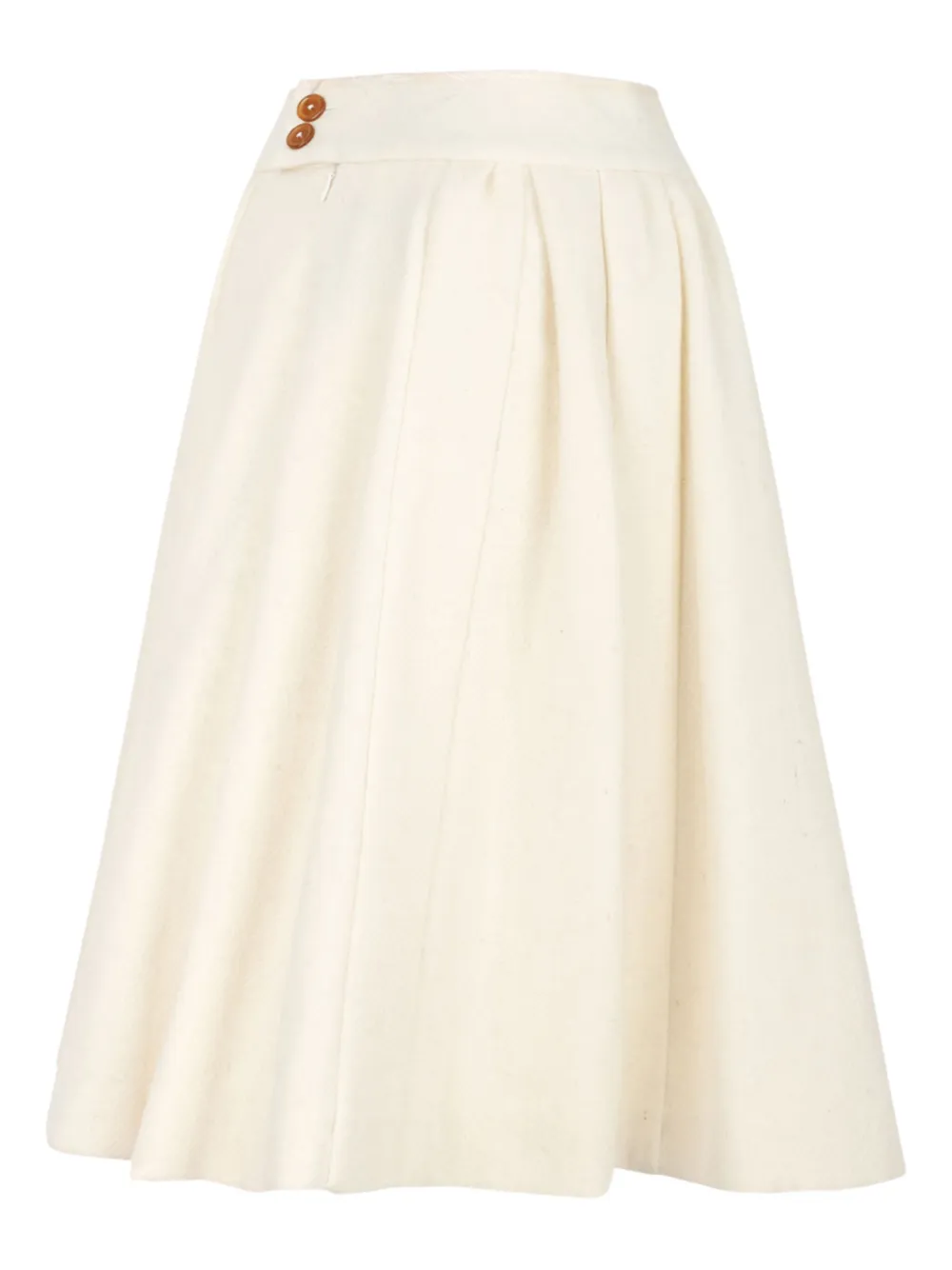Vivienne Westwood Button Pleated Skirt In Neutral