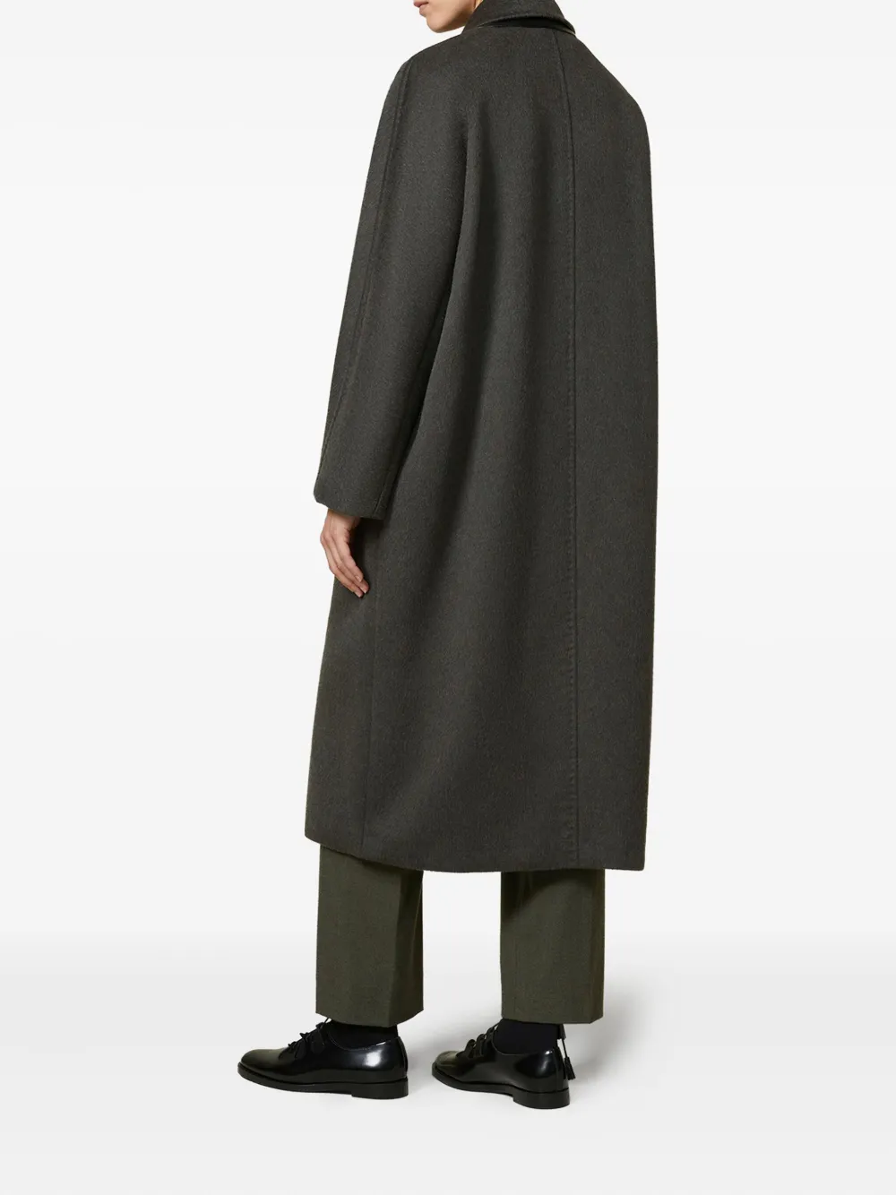 Max Mara Cashmere-blend Oversized Coat In Gray