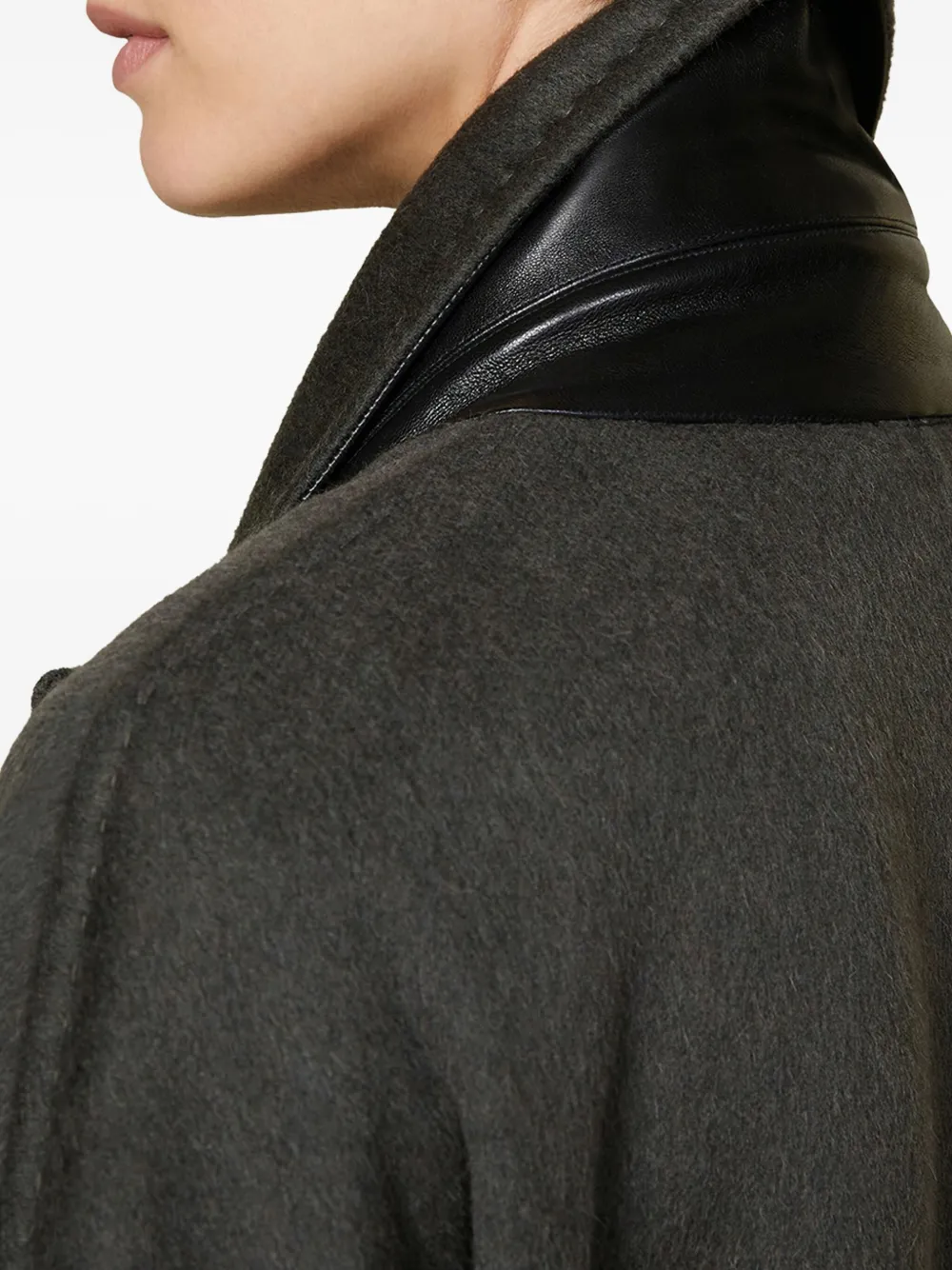 Max Mara Cashmere-blend Oversized Coat In Gray