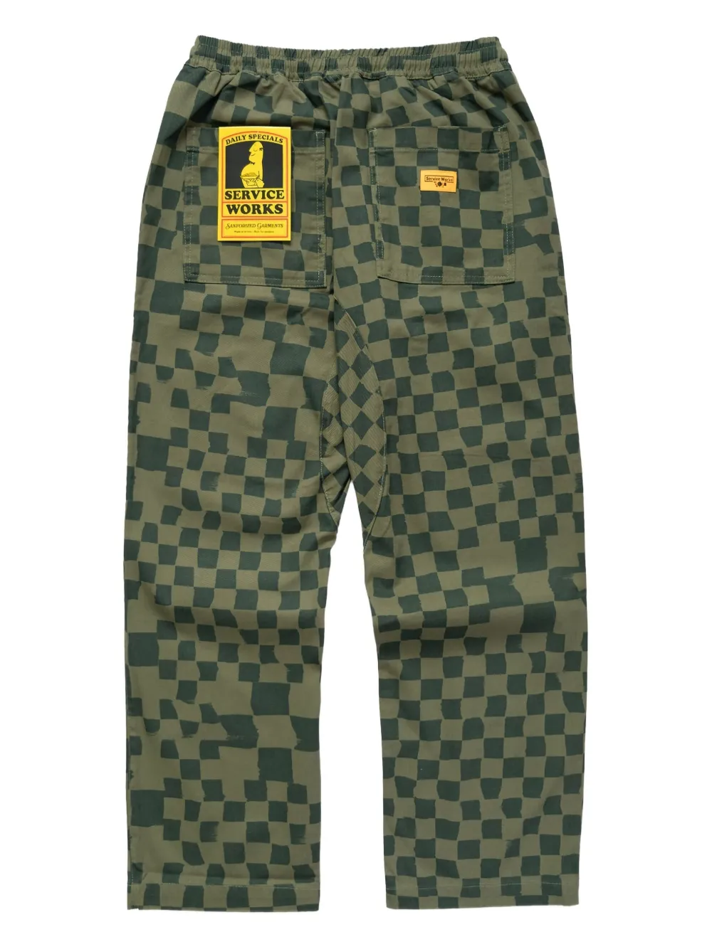 Service Works Chef check-pattern drawstring trousers | Regular-Fit & Straight Leg Pants | Image 2