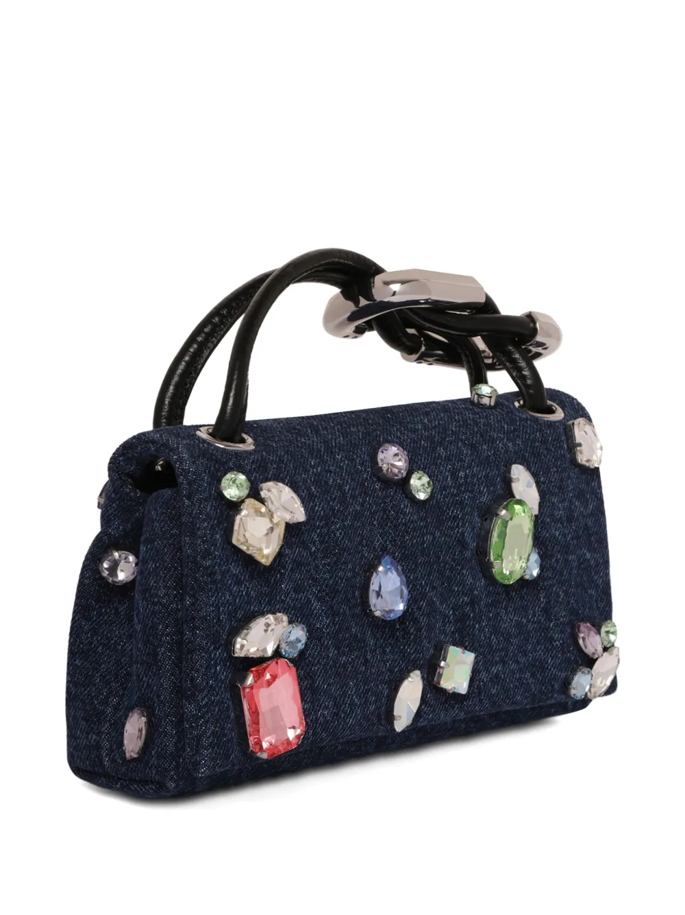 Marc Jacobs Embellished Top-handle Clutch Bag In Blue