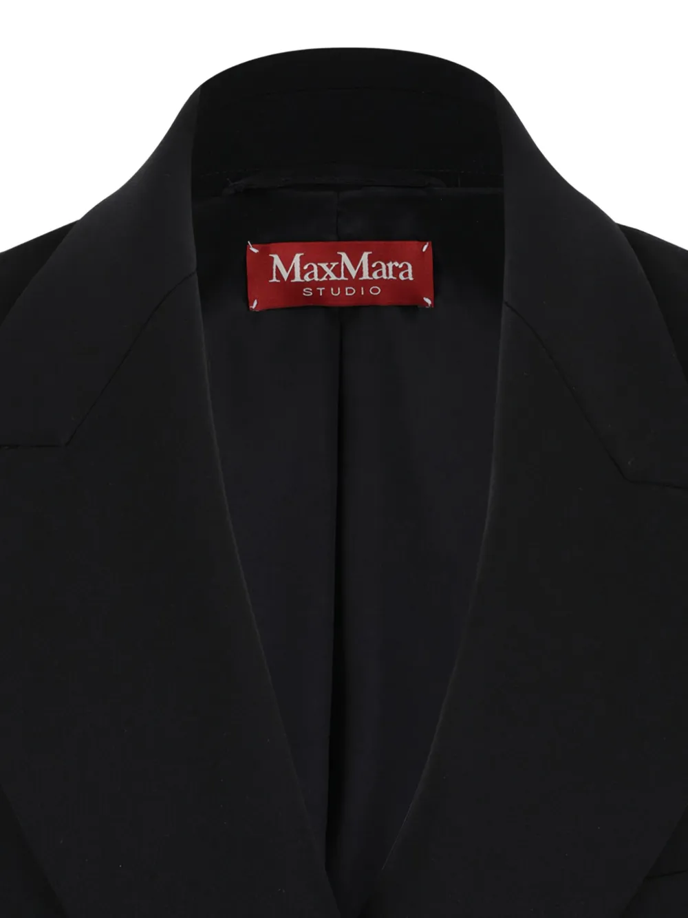Max Mara Pomez gilet met dubbele rij knopen Zwart