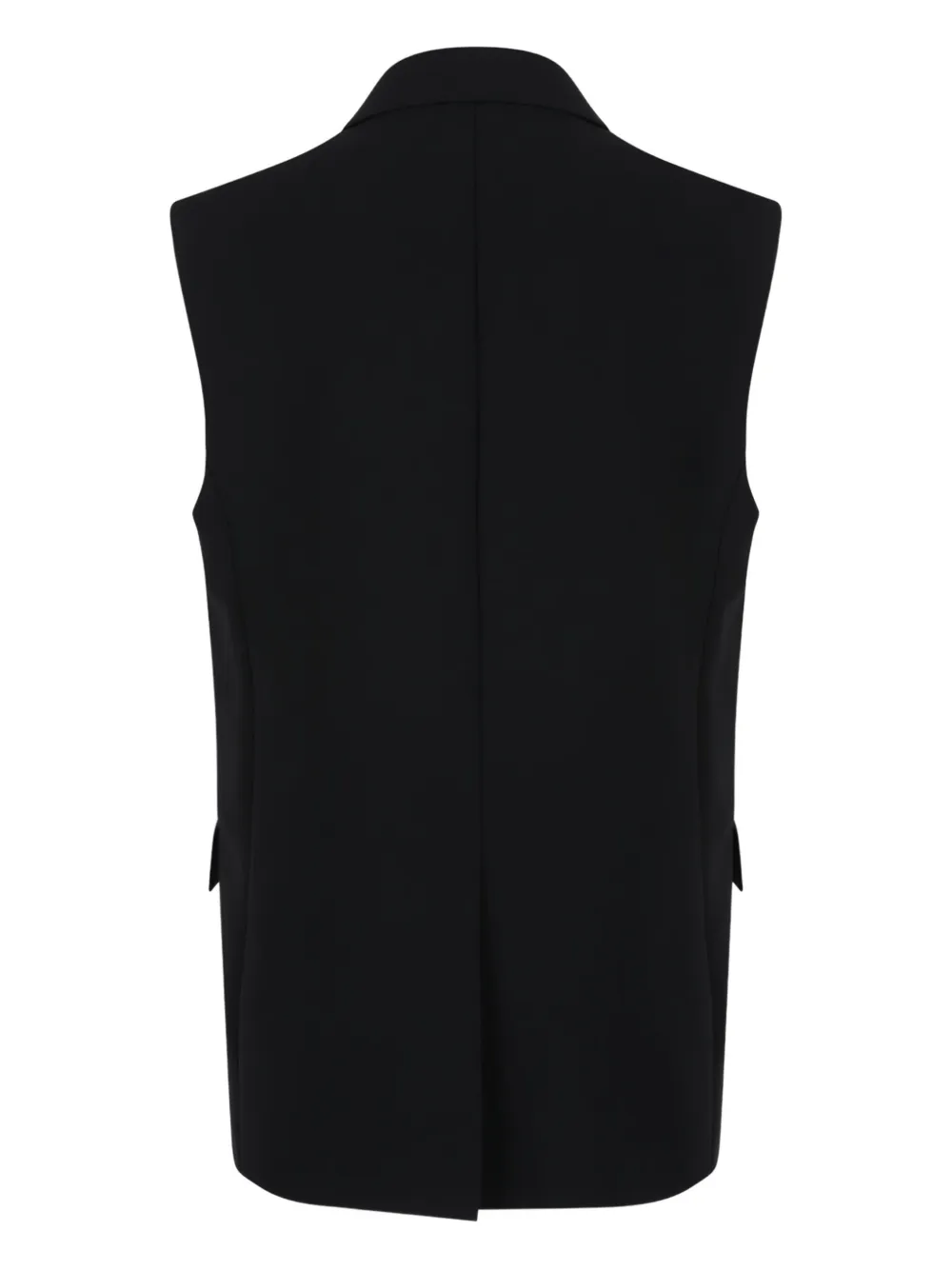 Max Mara Pomez gilet met dubbele rij knopen Zwart