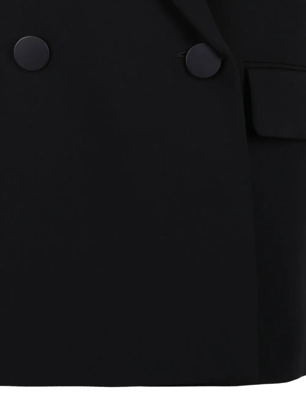 Max Mara Pomez gilet met dubbele rij knopen Zwart
