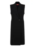 Max Mara Double-breasted cady jacket - Black