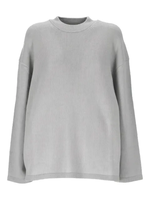 Max Mara suéter tejido de canalé con cuello de tortuga