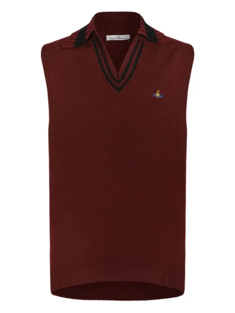 Vivienne Westwood striped sleeveless jacket