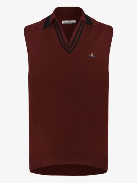Vivienne Westwood striped sleeveless jacket